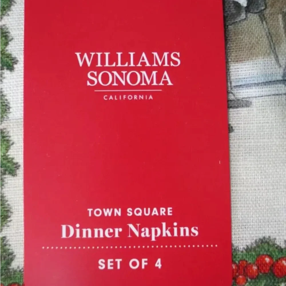 Williams Sonoma Town Square Napkins 20” sq